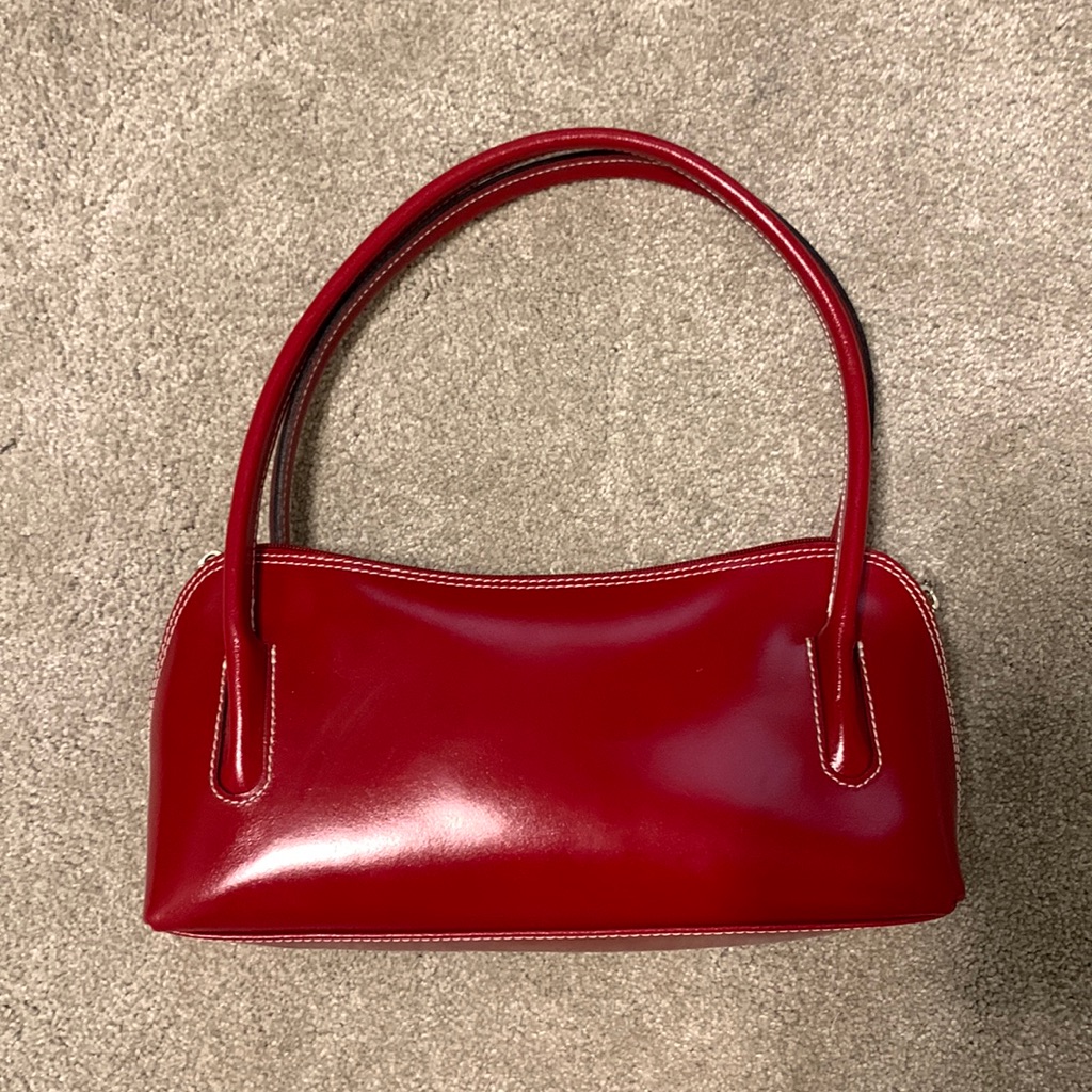 Vintage Red Leather Purse